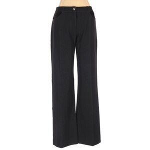 St. John Sport Gray Pant with Black Suede Accents
